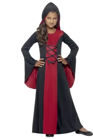 Smiffys Verkleedkleren - Vamp - Zwart/Rood Alleen Vandaag