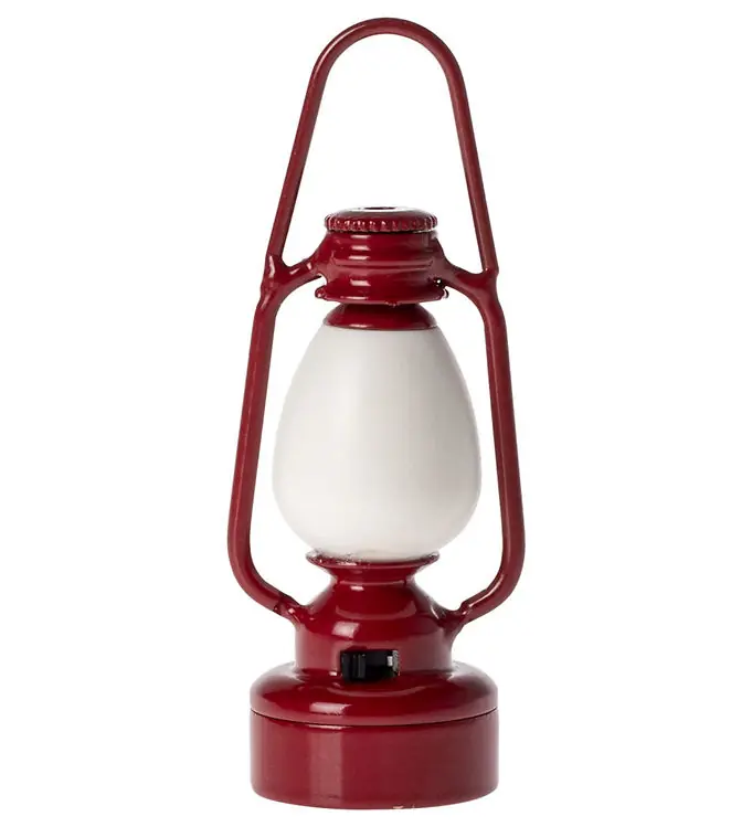 Maileg Miniatuur zaklamp - Vintage lantern - Muis - Rood Hoge Kwaliteit