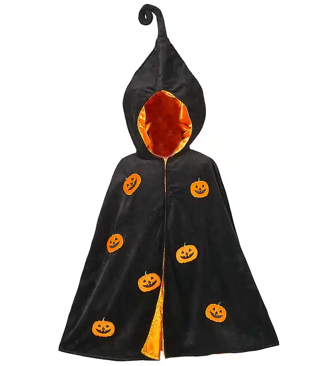 Souza Kostuum - Mantel - Halloween Pumpkin - Zwart Premium