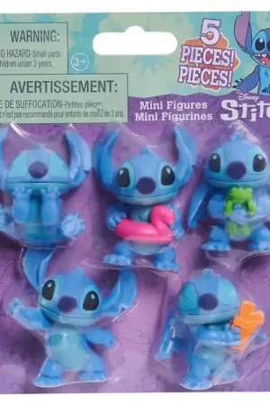 Finale Uitverkoop Disney Stitch Speelfiguren - 5 Onderdelen