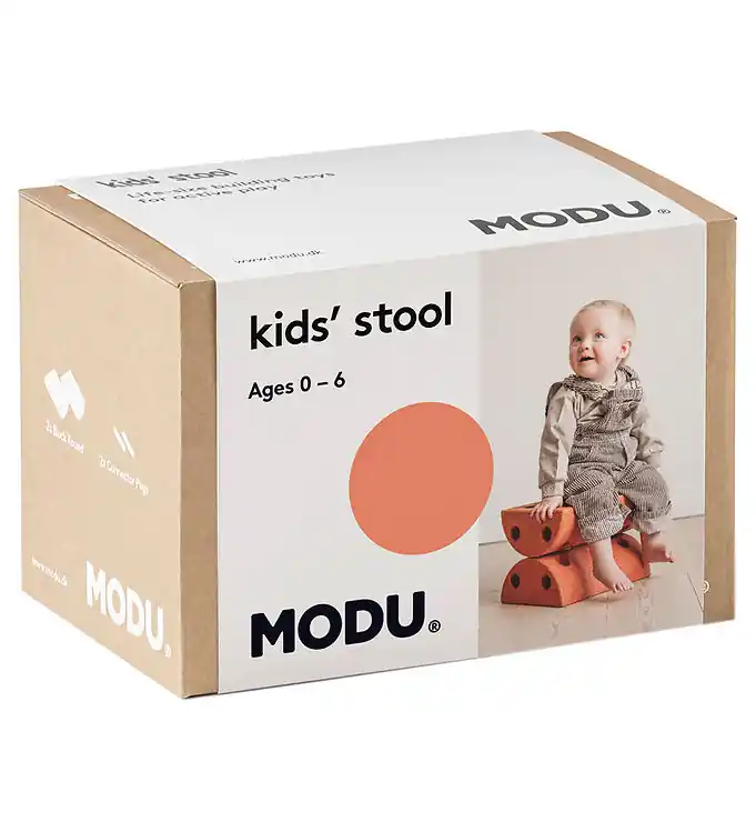 MODU Stoel - 4 Onderdelen - Burnt Orange/Dusty Green Dagaanbieding