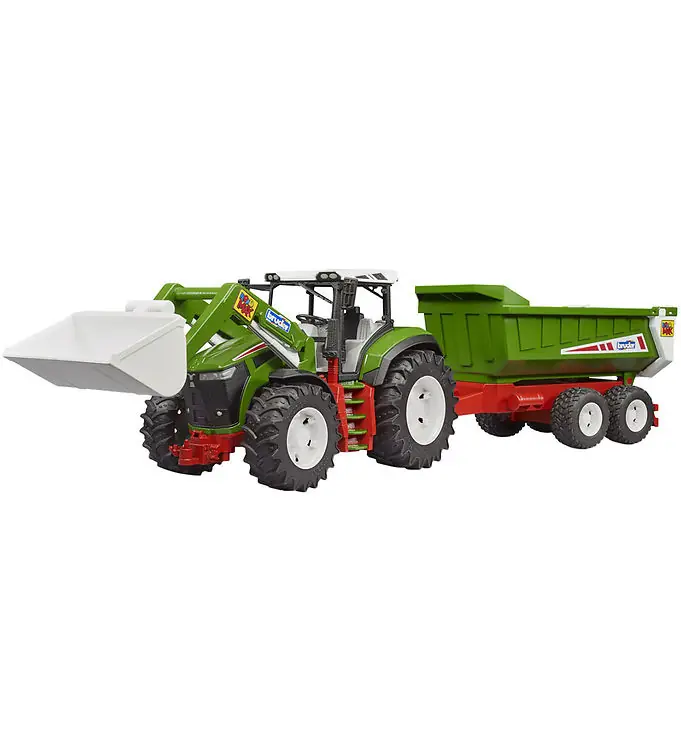 Bruder Tractor - RoadMax m. Voorlader en aanhanger - 03452 Gecertificeerd