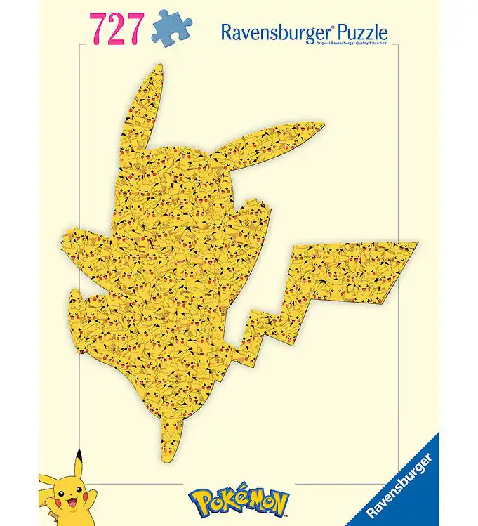 Ravensburger Puzzel - 727 Bakstenen - Pokémon Gevormde Pikachu Bestseller