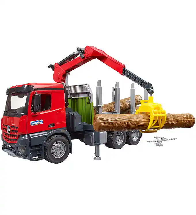 Bruder Vrachtwagen - MB Arocs Houttransportwagen - 03669 Betrouwbaar