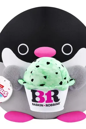 Snackles Knuffel - 35 cm - De pinguïn Penelope m. Baskin Robbins Meest Verkocht