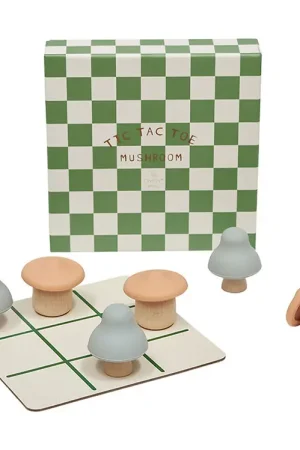 Hoge Kwaliteit OYOY Spel - Paddestoel TicTacToe - Hout/Multi