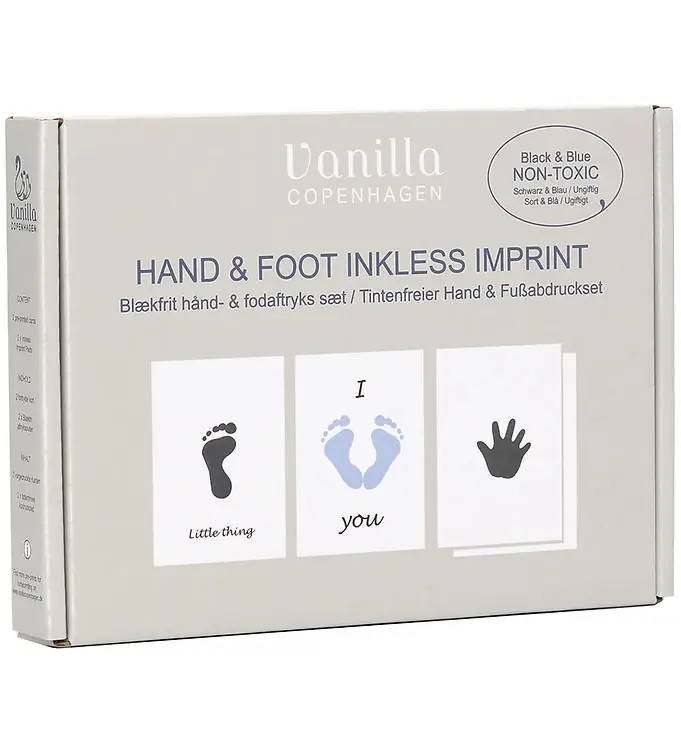 Vanilla Copenhagen Hand- en voetafdrukset - Zwart/Blauw Lage Prijs