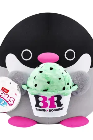 Snackles Knuffel - 25 cm - De pinguïn Penelope m. Baskin Robbins Beperkte Voorraad