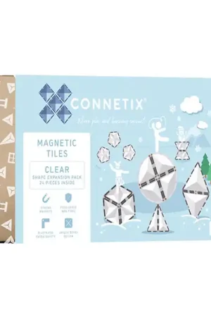 Favoriet Connetix Magneetset - 24 Onderdelen - Clear Vormuitbreidingspakk