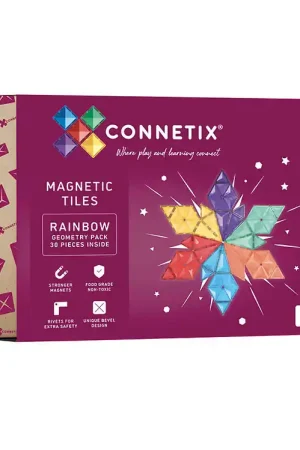 Koop Vandaag Connetix Magneetset - 30 Onderdelen - Rainbow Geometriepakket