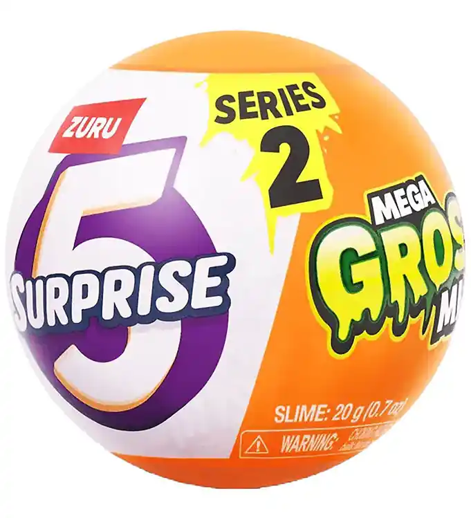 5 Surprise Bal m. Verrassingsserie 2 - Mega Gross Minis Weekendaanbieding