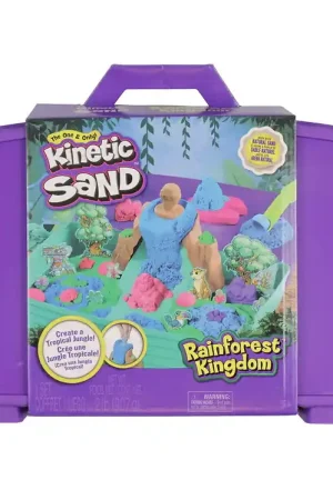 Beperkt Aanbod Kinetic Sand Strandset - 907 g - Regenwoud Kingdom