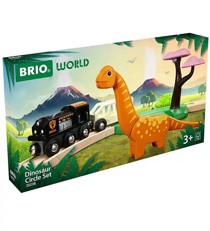 Koop Online BRIO World Treinspoor - Cirkelsæt Dinosaur - 12 Onderdelen - 360