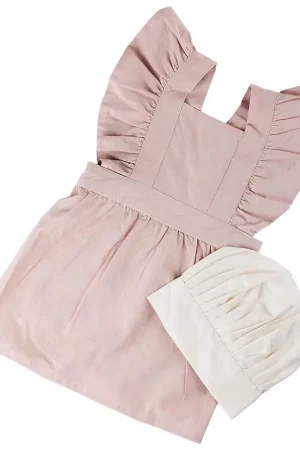 Sebra Schort m. Koksmuts - Dusty Pink/Wit Populair
