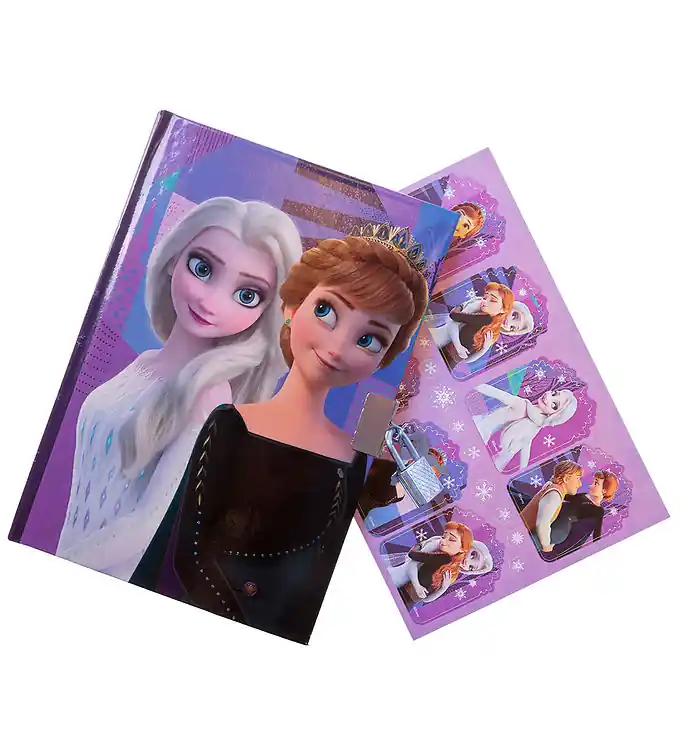 Gratis Retour Frozen Dagboek m. Slot - Paars
