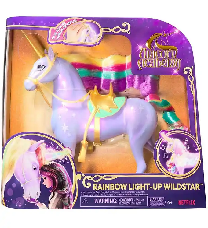 Unicorn Academy Eenhoorn m. Geluid/Licht - 28 cm - Wildstar Flitsaanbieding