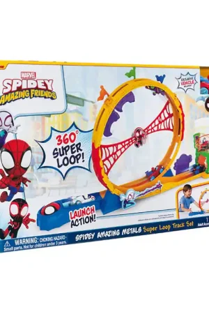 Spidey Racebaan - 61 cm - Amazing Metals Super Loop Favoriet
