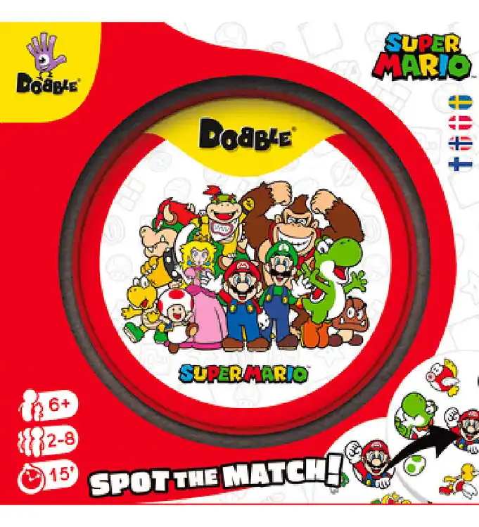 Asmodee - Dobble - Super Mario Nordic Beperkte Voorraad