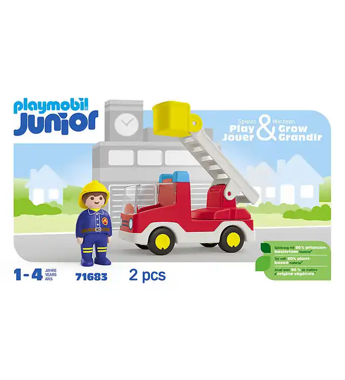 Bestseller Playmobil Junior - Brandweerwagen met Ladder - 71683 - 2 Onderde
