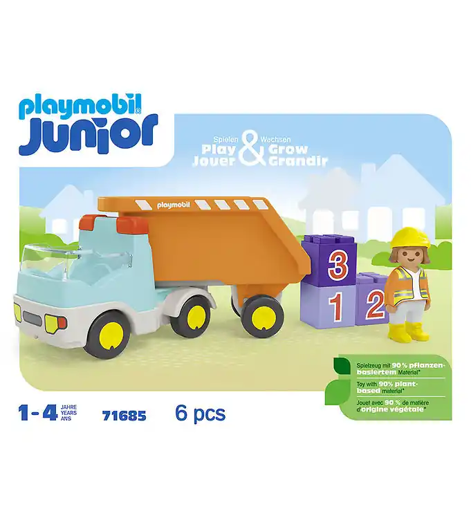 Playmobil Junior - Dump Truck - 71685 - 6 Onderdelen Actieprijs
