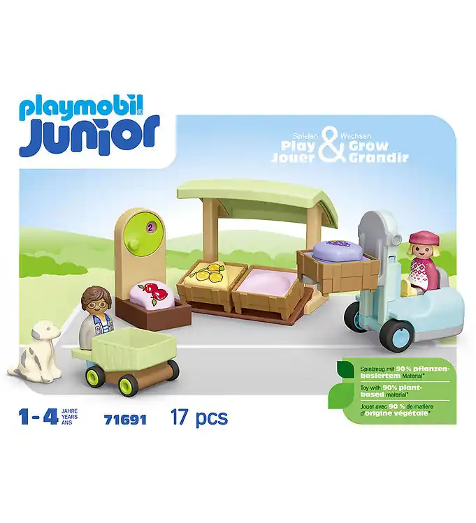 Fabrieksprijs Playmobil Junior - Organische Marktkraam en... - 71691 - 17 Onde
