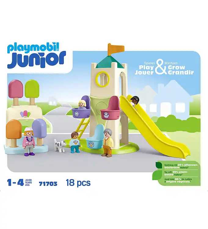 Korting Playmobil Junior - Avonturentoren met Ijswinkel - 71703 - 18 Ond
