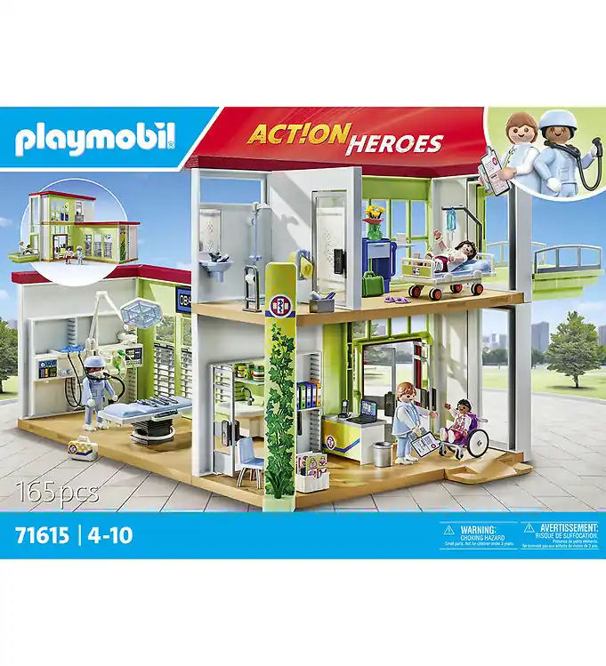 Populair Playmobil Action Helden - Modern Ziekenhuis - 71615 - 165 Onderd