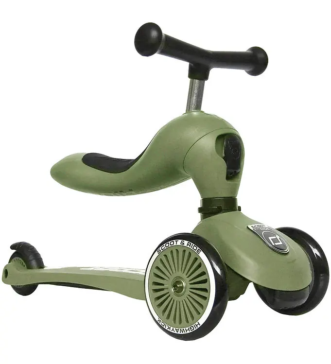 Alleen Vandaag Scoot and Ride Highway Kick 1 - Olive
