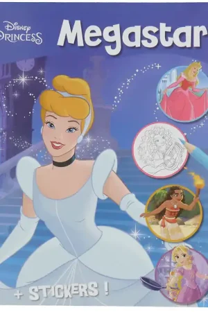 Megastar Kleurboek m. Stickers - 128 pagina's - Disney Princess Finale Uitverkoop