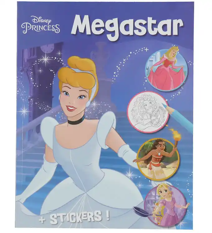 Megastar Kleurboek m. Stickers - 128 pagina's - Disney Princess Finale Uitverkoop