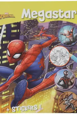 Aanbieding Megastar Kleurboek m. Stickers - 128 pagina's - Marvel Spiderman