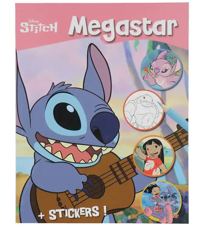 Betaalbaar Megastar Kleurboek m. Stickers - 128 pagina's - Disney Stitch