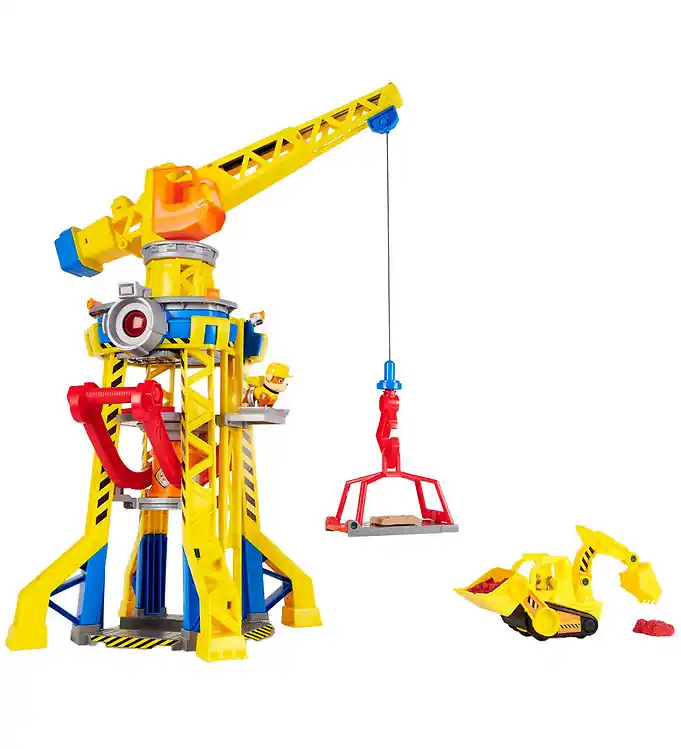 Rubble & Crew Speelgoed - 60 cm - Bark Yard Crane Tower Gratis Retour