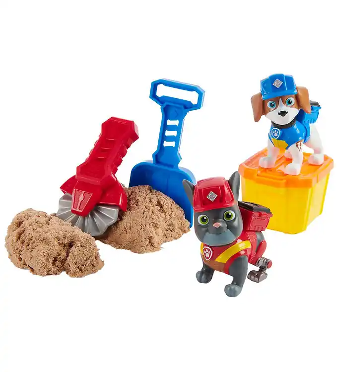 Rubble & Crew Speelgoed - Oplader en wieler m. Kinetisch zand Exclusieve Aanbieding
