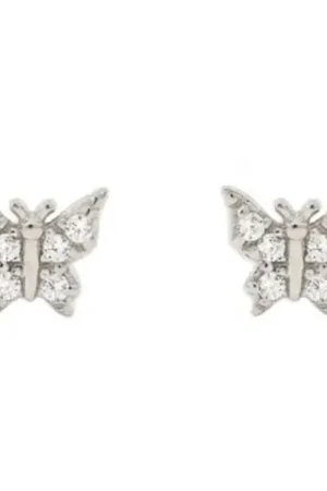 Aanbieding MillaVanilla Oorbellen - Vlinder - Bling/Zilver