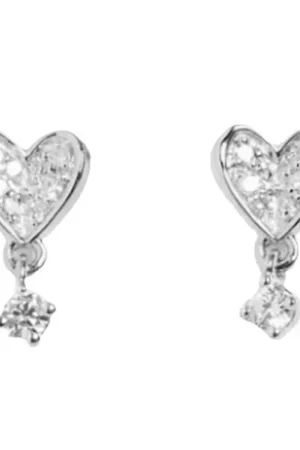 Bestseller MillaVanilla Oorbellen - Hart - Zilver