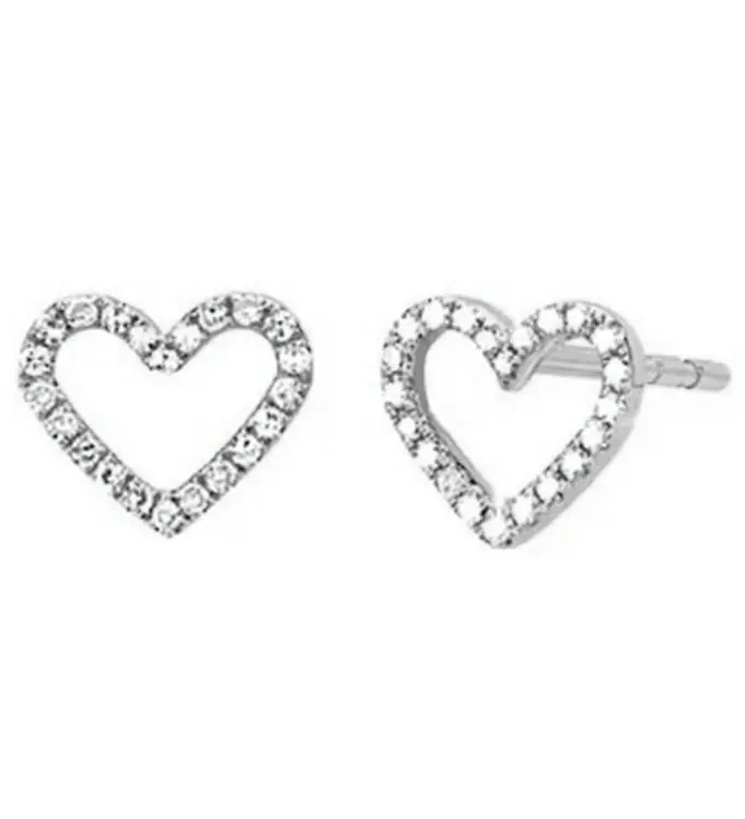 MillaVanilla Oorbellen - Hart - Zilver Hete Deal