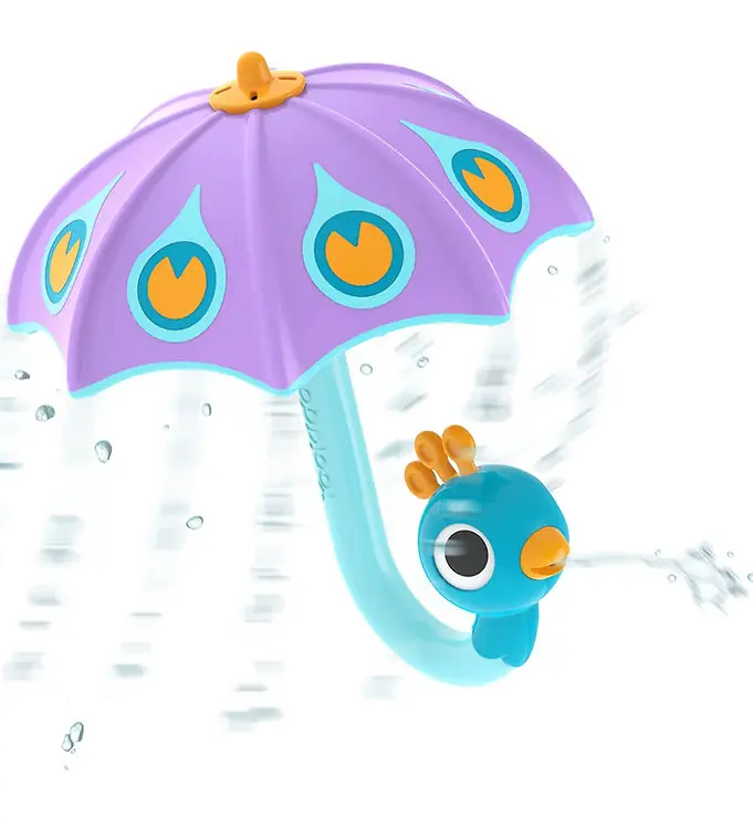 Lage Prijs Yookidoo Badspeelgoed - Fill 'N' Rain Peacock Umbrella - Paars