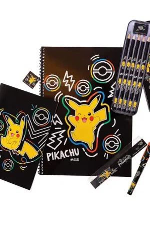Alleen Vandaag Pokémon Tekenset - Bumper Pack - Zwart m. Pikachu