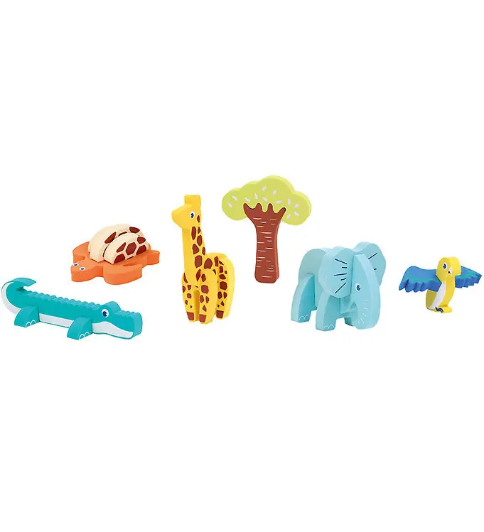 Ludi Schuimpuzzelspel - 3D - 18 Bakstenen - Dieren Speciale Aanbieding