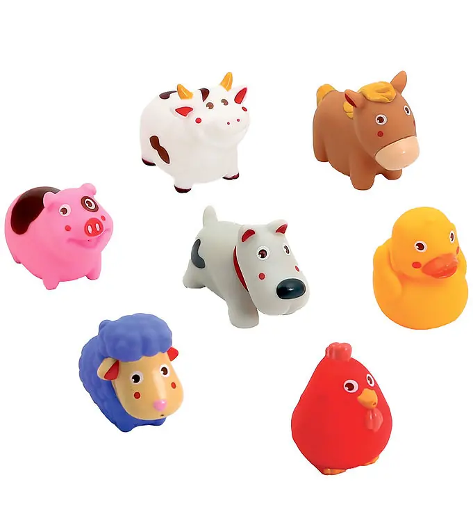 Ludi Badspeelgoed - Boederijdieren - 7 st. Exclusieve Aanbieding