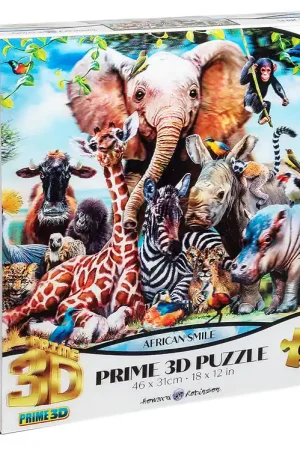 Prime 3D Puzzle Puzzel - 3D - 63 Bakstenen - African Smile Meest Verkocht
