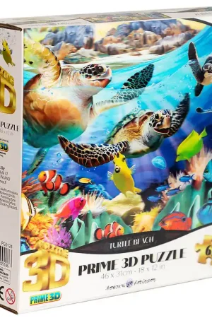 Direct Beschikbaar Prime 3D Puzzle Puzzel - 3D - 63 Bakstenen - Turtle Beach