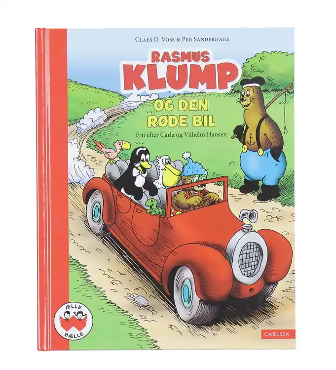 Forlaget Carlsen Boek - Rasmus Klump En de Rode Auto - Deens Shop Nu