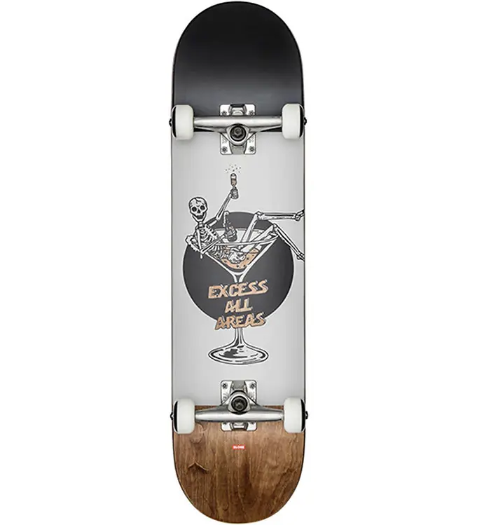 Aanbieding Globe Skateboard - 8'' - G1 overtollig - Wit/Bruin