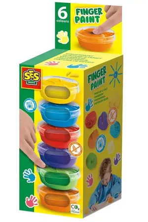 Bestel Nu SES Creative Vingerverf - 6x45ml