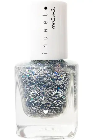Exclusieve Aanbieding Inuwet Nagellak - Vanilla - Glitter Silver Dromer