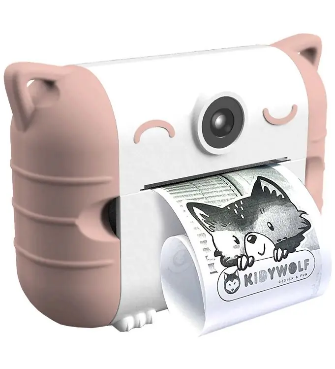Kidywolf Camera m. Printer - Kidyprint - Camera Peach Lage Kosten