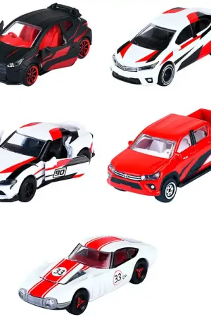 Majorette Auto's - 5-pack - Toyota Racing Gratis Retour