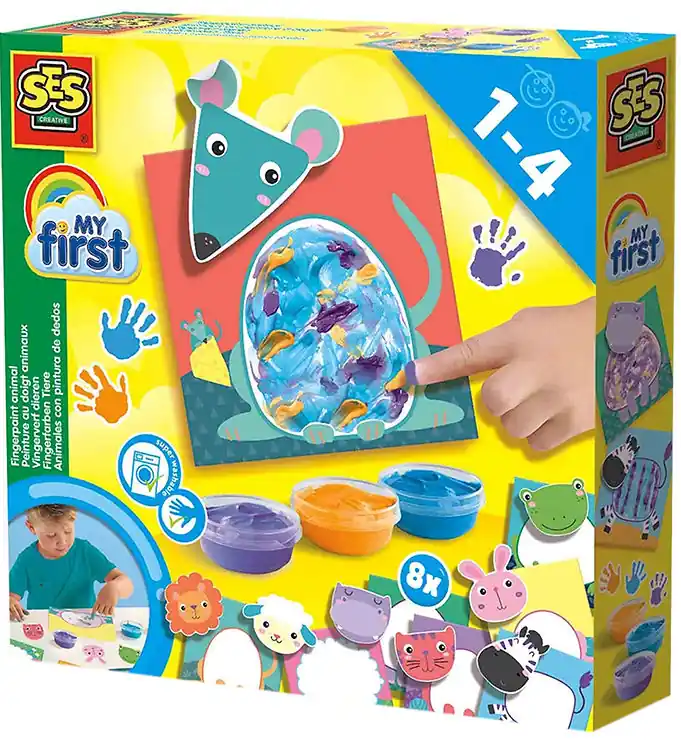 SES Creative - Mijn eerste Vingerverf - Dieren Beperkte Voorraad